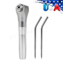 Dental Air Water Syringe Triple 3-Way Spray 2 Nozzle Tips Handpiece Autoclavable
