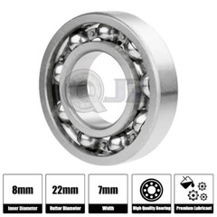 1x 608-Open Hybrid Ceramic Ball Bearing 8mm 22mm 7mm Nylon Cage Deep groove new