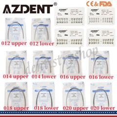 AZDENT Dental Orthodontics Brackets Braces /Supper Elastic Niti Round Arch Wires
