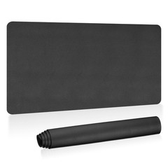 31″x15″ Large Desk Mat PU Leather Dual Side Large Desk Pad Black