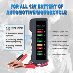 12V Car Battery Tester, BM310 Automotive Digital Alternator Charging System Anal