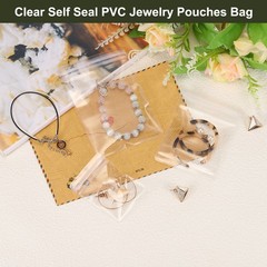 100pcs Jewelry Bags 3.9 x 5.9 Inch for Jewelry Packaging Transparent