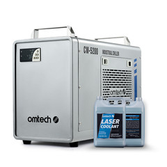 OMTech CW-5200 Water Chiller for CO2 Laser Cutter Engraver with 2 Laser Coolant