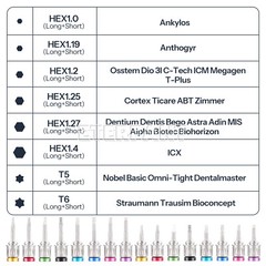 Dental Abutment Hand Driver Hex Screwdriver Torque Wrench Manual Osstem