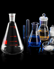 2 Pack 1000mL Borosilicate Erlenmeyer Flasks 24/40 Outer Joint Lab Glassware Set