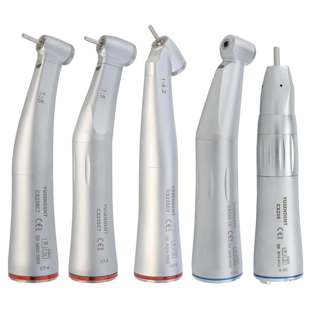 COXO Dental 1:5 High Speed Electric Handpiece 1:1 Contra Angle Fiber Optic NSK