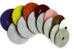6 inch Diamond Polishing Pads Wet/Dry Granite Marble Stone Quartz Concrete 10pc