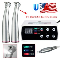 NSK NL400 Type Dental Electric Motor/1:1 1:5 Handpiece Fiber Optic Contra Angle