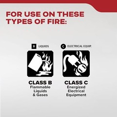 Kidde Mariner PWC Marine Fire Extinguisher 2lb Class B C for Boats Watercrafts