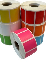 1.5″x1″ YELLOW Colored Direct Thermal Printer Zebra Sato Labels Sticker (2 Roll)