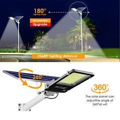 4500000000LM Commercial Solar Street Light Motion Sensor Backyard Road Wall Lamp