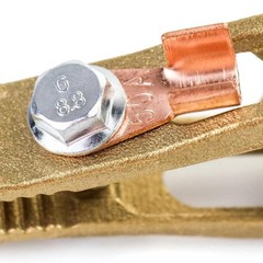 260A Brass Welding Ground Clamp A-Type Earth Clip for Arc Welding Machine 1pc！