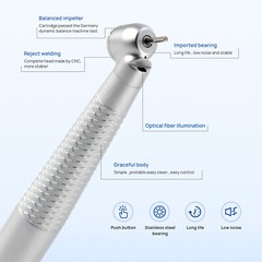 COXO Dental Surgical Handpiece 45° Angle Fit KaVo Fiber Optic 6 Hole Coupler