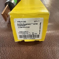 Cooper BUSSMANN – FRS-R-200 – Fusetron Dual Element Time-Delay, 200 Amp, 600 V
