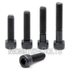 #10-32 Socket Head Cap Screws, Alloy Steel w/ Black Oxide, US SAE Fine Thread