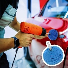 Polishing Ball for Drill, Detailing Adapter Round Buffing Cone Finishing Pad Wax