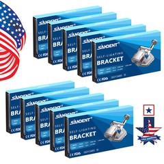 20Pcs/Pack Dental Orthodontic Self Ligating Braces Bracket Metal Brackets
