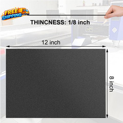 Pack of 2 ABS Plastic Sheet, Black Plastic Sheet 8″ X 12″ X 1/8″ Thick (3Mm) Rig