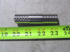 304 Stainless Steel Hose Barb Fitting 3/4″ x 3/4″ Coupling Union Splice