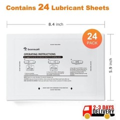 Paper Shredder Lubricant Sheets 24-Pack (8.4 x 5.9 inch/Piece)