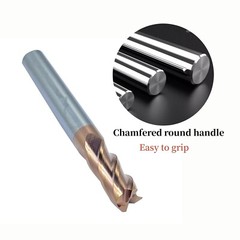 5 Pcs 4mm 4 Flute Regular Carbide End Mill 50mm Overall Length – TiALN COATED