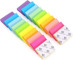 20 Pads Notes 10 Colors 1.5 x 2 Inches Small Post It Notes 100 Sheets