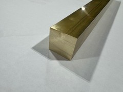 1″ x 1″ C360 Square Brass Bar x 12″ Long, Half Hard, Free Cutting, Mill Stock