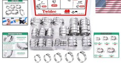 48PCS 5 sizes PEX Cinch Clamps Kit- Stainless Steel Pex Crimp Rings for Pipe …