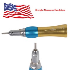 Slow/Low Speed Dental Straight Nosecone Handpiece 1:1 E-type Gold USA