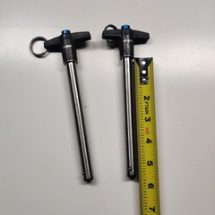 Jergens 801093 T‑Handle Push‑Button Quick‑Release Pin — Set of 2 — Open Box