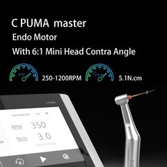 COXO C PUMA Master Dental Electric Endo Motor 1:5 Handpiece 6:1 Contra Angle