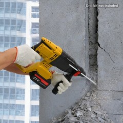 Brushless Hammer Drill,800W Battery-powered Hammer Drill,Hammer Drill w/ 4 Modes
