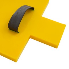 3PCS Manual Yellow Concrete Stamping Molds Stackable Concrete Stone Texture Mats