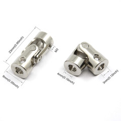 4 Pcs 3mm to 4mm Universal Joint Shaft Coupling with Screws for Motor