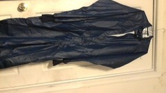 UNICLEAN WATER-REPELLENT POLYESTER INDUSTRIAL COVERALLS ( LARGE ) BLUE NWOT