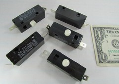 5 Cherry E13 15A Normally Open Snap Push Button Limit MicroSwitch 125VAC/250VAC