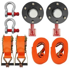 2-Pack 8800lbs Shipping Container Wheels，6×5.5 Lug，Heavy-Duty Container Axles