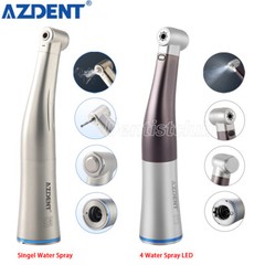 Dental 1:1 Fiber Optic Handpiece Internal Spray Contra Angle Push Button E-Type
