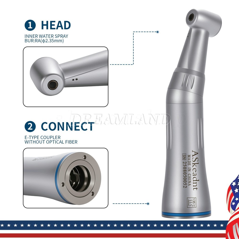 Dental low Speed Handpiece Contra angle Inner water spray/External Water For NSK