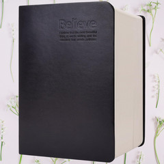 Vintage Believe Notebook Thick Blank Paper Notepad Leather Journal Diary Book