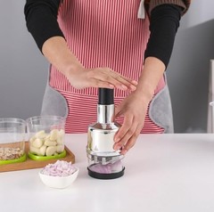 The Perfect Part Vegetable Cutter – Food Veggie Onion 8.75”H x 3”L, Silver