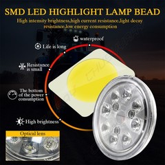 2x 4.5″ 40W Round LED Conversion Headlight Bulb Hi/Low Sealed Beam Head Lamps