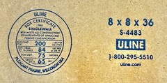 8″ x 8″ x 36″ CARDBOARD BOX – 200 lb – SINGLE BOX – TALL
