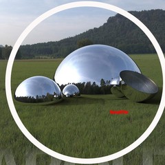 Stainless Steel Half Hollow Ball Sphere Hemisphere Gazing Globes Balls 25-300mm