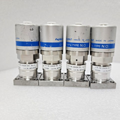 Lot of 4 Fujikin O.P.0.5~0.6 Mpa, Lam 766-208308-002 Rev A Valve,Used,Jp_96932