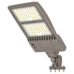 400W LED Parking Lot Light Commercial Shoebox Pole Lamp 277-480V 60,000lm 5000K