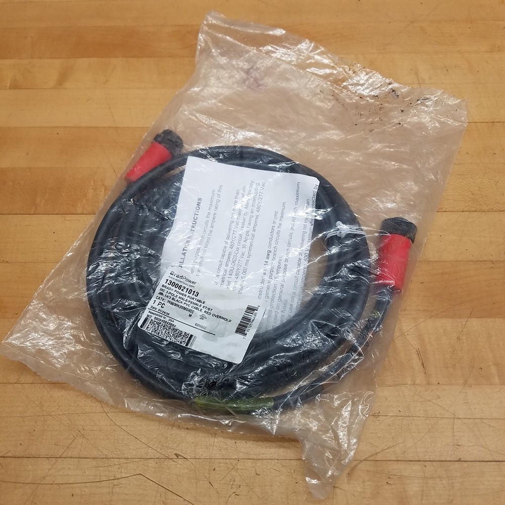 BradPower 113030K20M040E Double Ended Cordset, 3 Pole, 14 Awg, 1300621013 – NEW