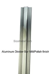 8ft Aluminum Divider Bar – Polished Finish