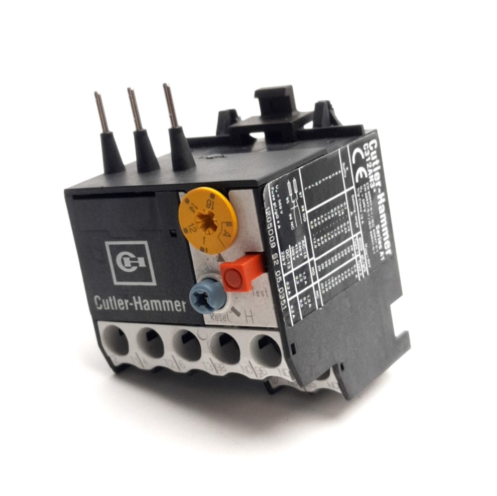 Cutler-Hammer C312AN3F Thermal Overload Relay 1A to 1.6A Range, NO+NC
