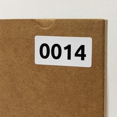 1-1000 Consecutive Number Inventory Labels Stickers Sheets, 1.5″ X 0.75″